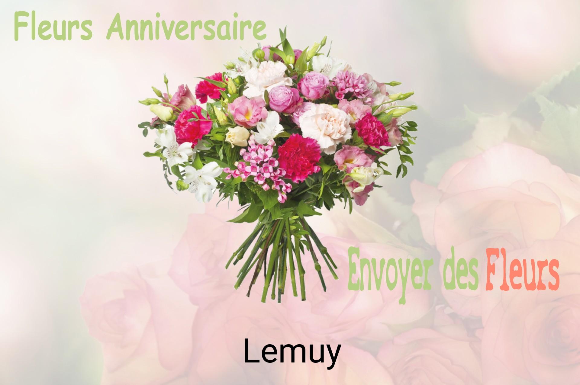 Bouquet de fleurs d’anniversaire livré à Lemuy